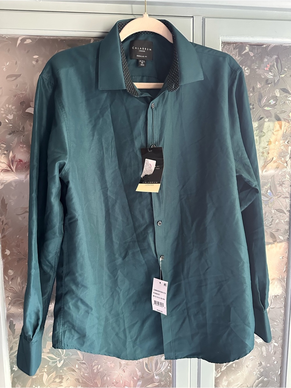Teal Long-Sleeve Shirt Jacket - Lightweight